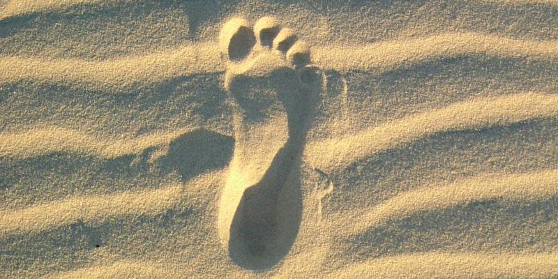 Australie Ultimate Oz Surf footprint in the sand