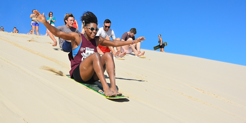 Australie Kickstart Ultimate Oz sandboarding