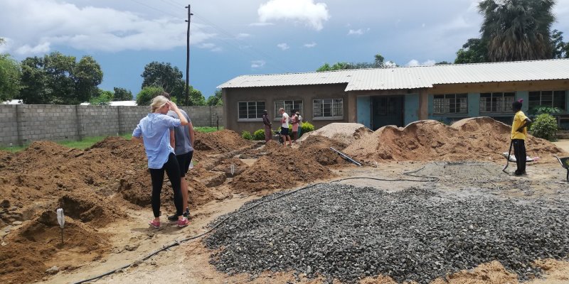 Livingstone aanbouw nieuw klaslokaal feb 19