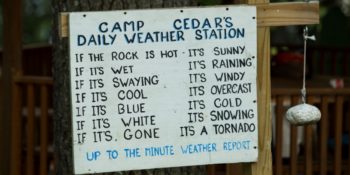 Summercamp daily weather report