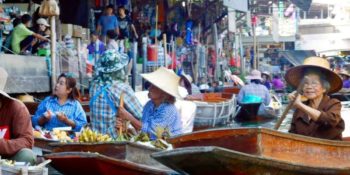 Centraal Thailand drijvende markt