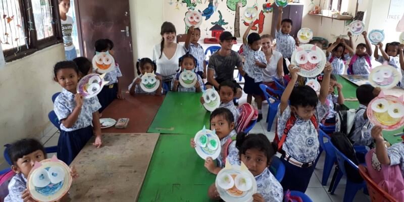 Bali vrijwilligerswerk en cultuur kleuterklas