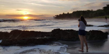 Kickstart Costa Rica Brenda en zonsondergang