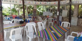 Mexico Marine Conservation patio vrijwilligershuis