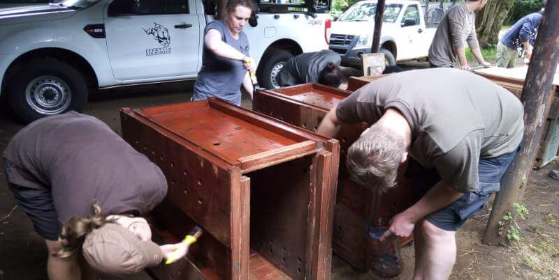 Conservation Training Course Building Transport Crates